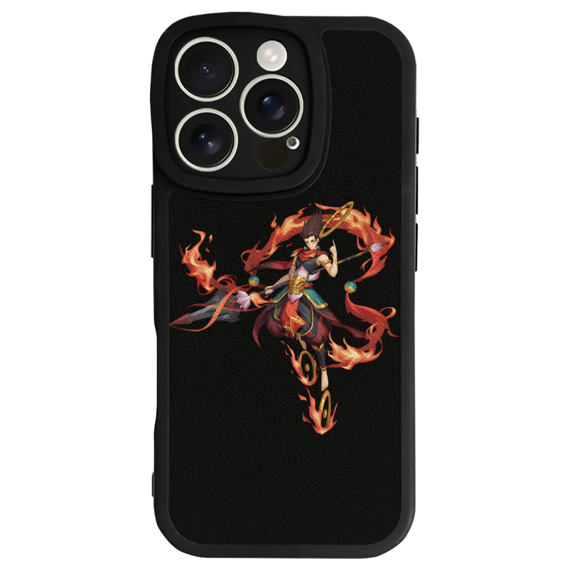 （画像用） Ne Zha 2 ナタ 魔童の大暴れ 【iPhone 16シリーズ対応】シリコンスマホケース（レザー調） 材質：シリコン